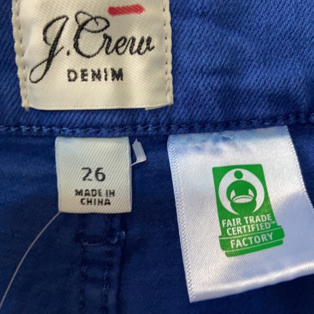 NWT! J. Crew Denim Vintage Straight Tie Dye Raw Hemline Jeans 26 - Picture 3 of 15